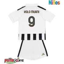 Camiseta Juventus Randal Kolo Muani #9 Primera Equipación para niños 2026-27 manga corta (+ pantalones cortos)